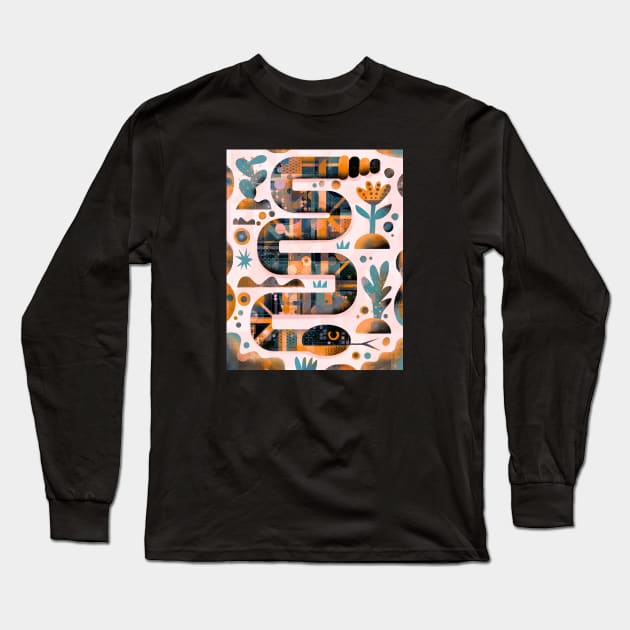 Rattlesnake Long Sleeve T-Shirt by Gareth Lucas